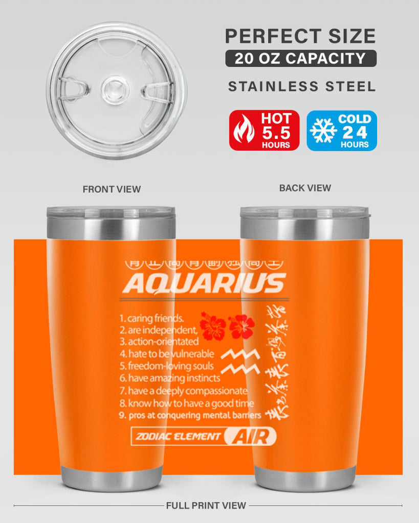 aquarius 85#- zodiac- Tumbler