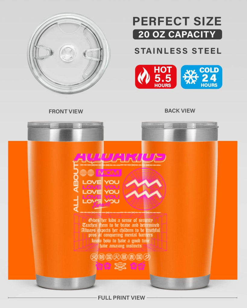 aquarius 86#- zodiac- Tumbler