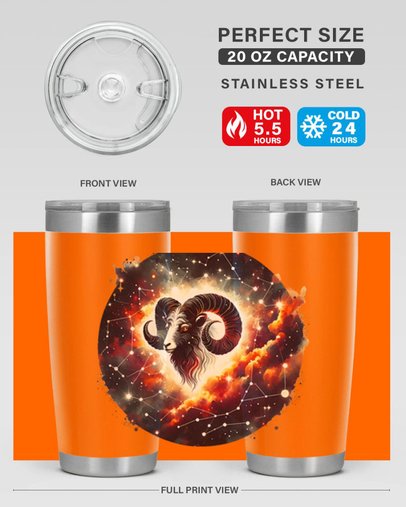 aries 126#- zodiac- Tumbler