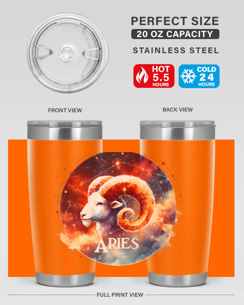 aries 128#- zodiac- Tumbler