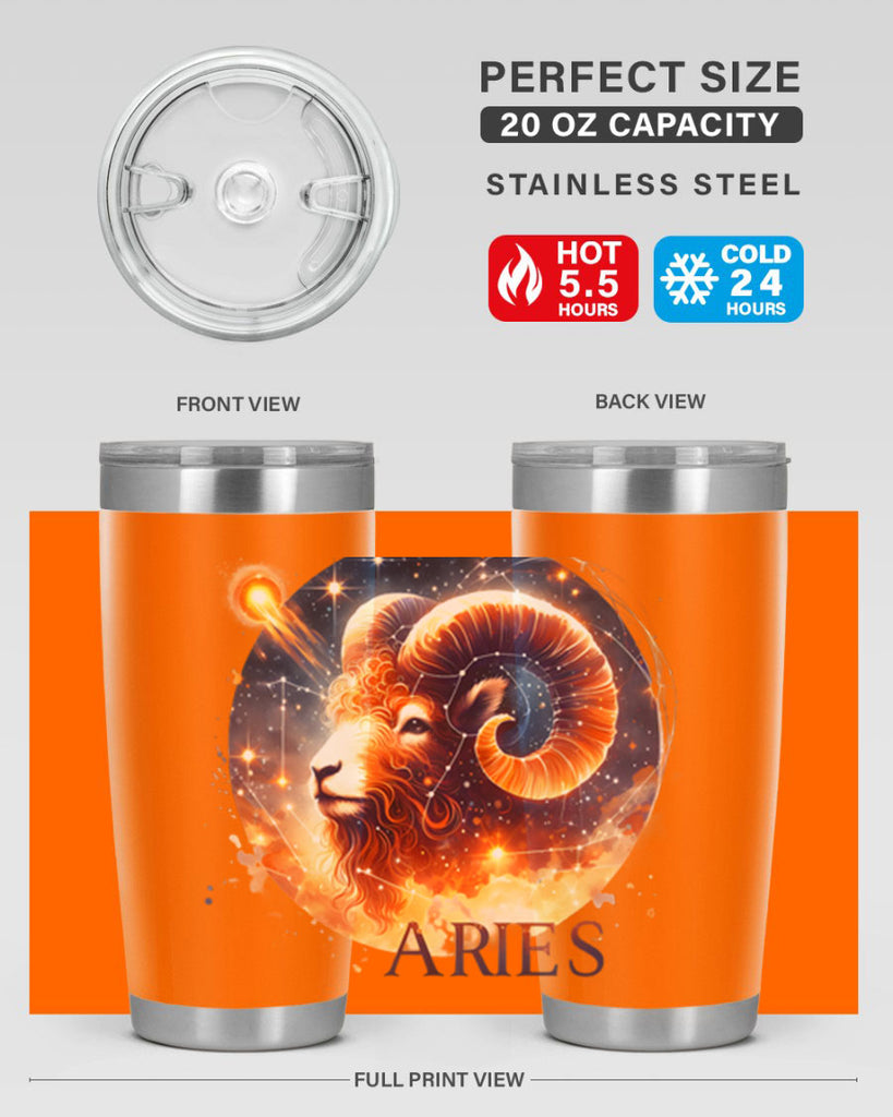 aries 130#- zodiac- Tumbler