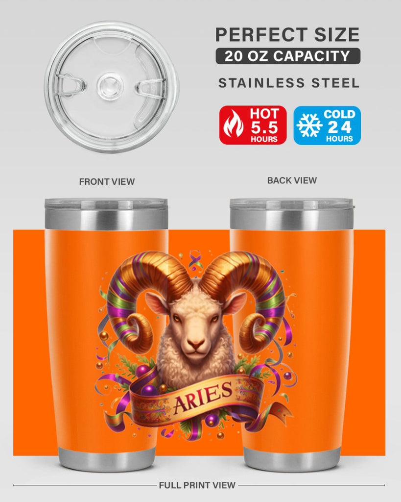 aries 136#- zodiac- Tumbler