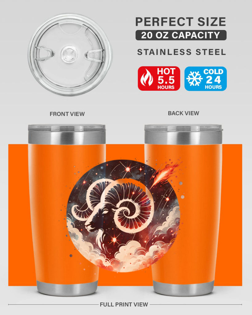 aries 140#- zodiac- Tumbler