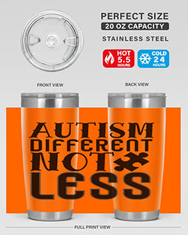 autism different not less Style 6#- autism- Tumbler