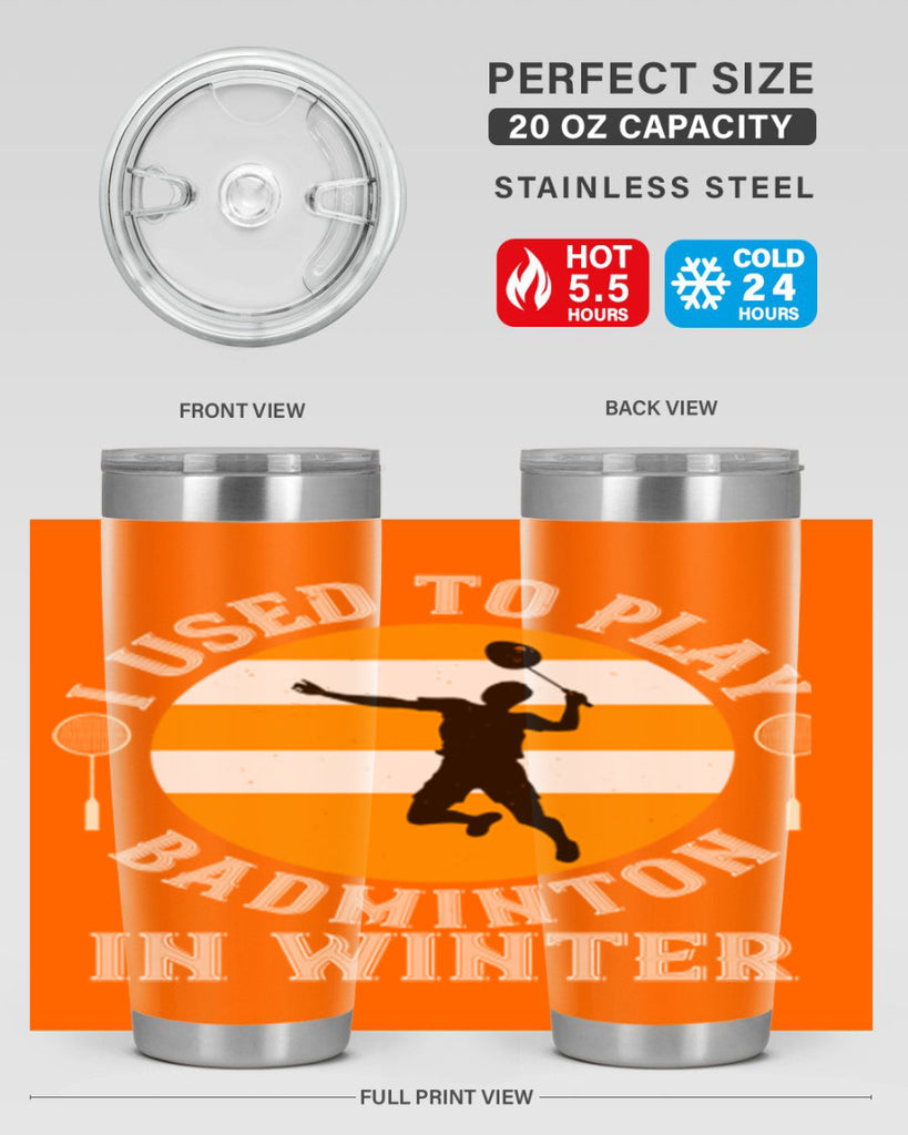 badmintonI used to playin winter 2333#- badminton- Tumbler