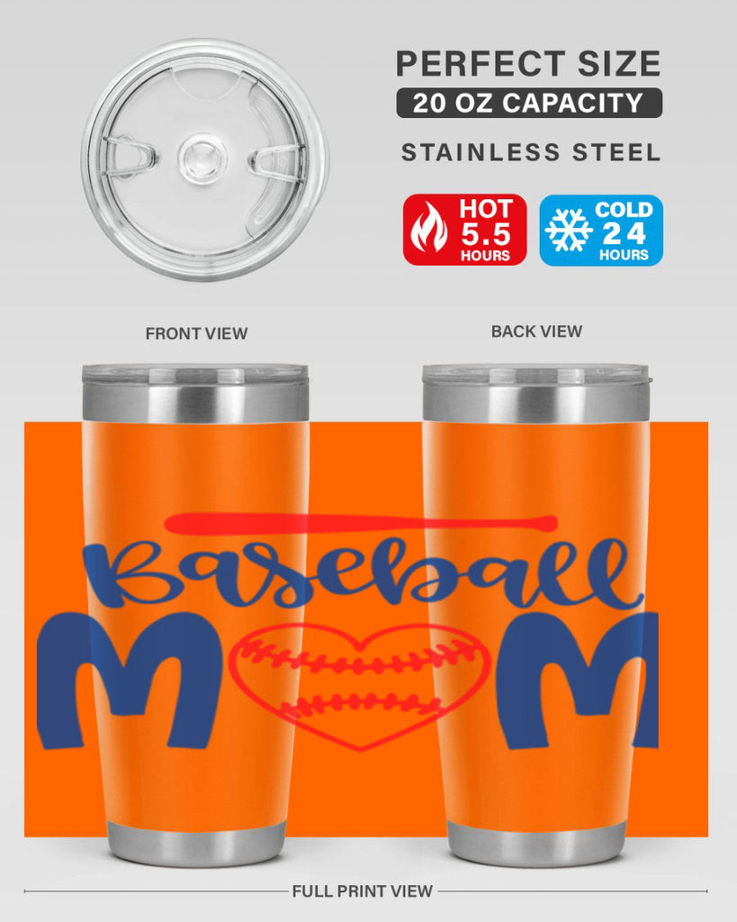 baseball mom 2077#- baseball- Tumbler