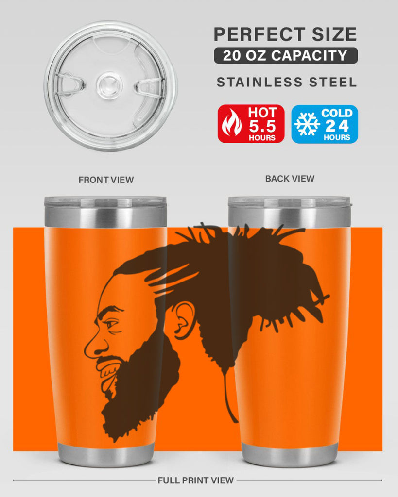 beardman 45#- black men - boys- tumbler