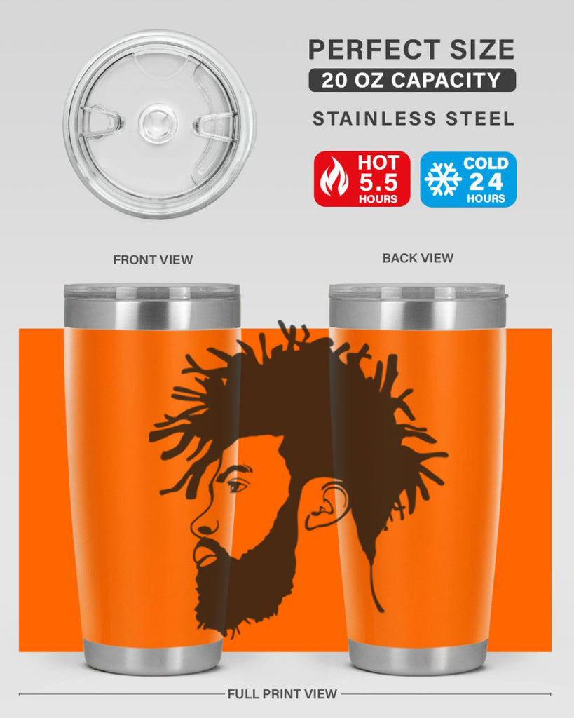 beardman 46#- black men - boys- tumbler
