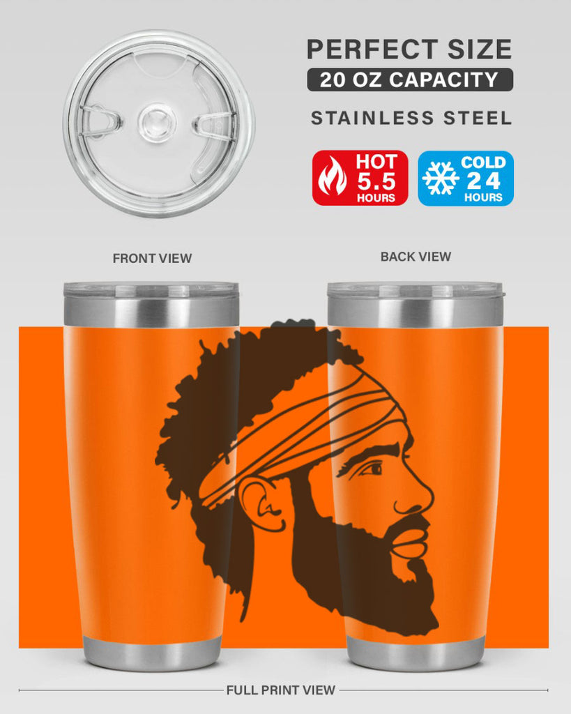 beardman 48#- black men - boys- tumbler