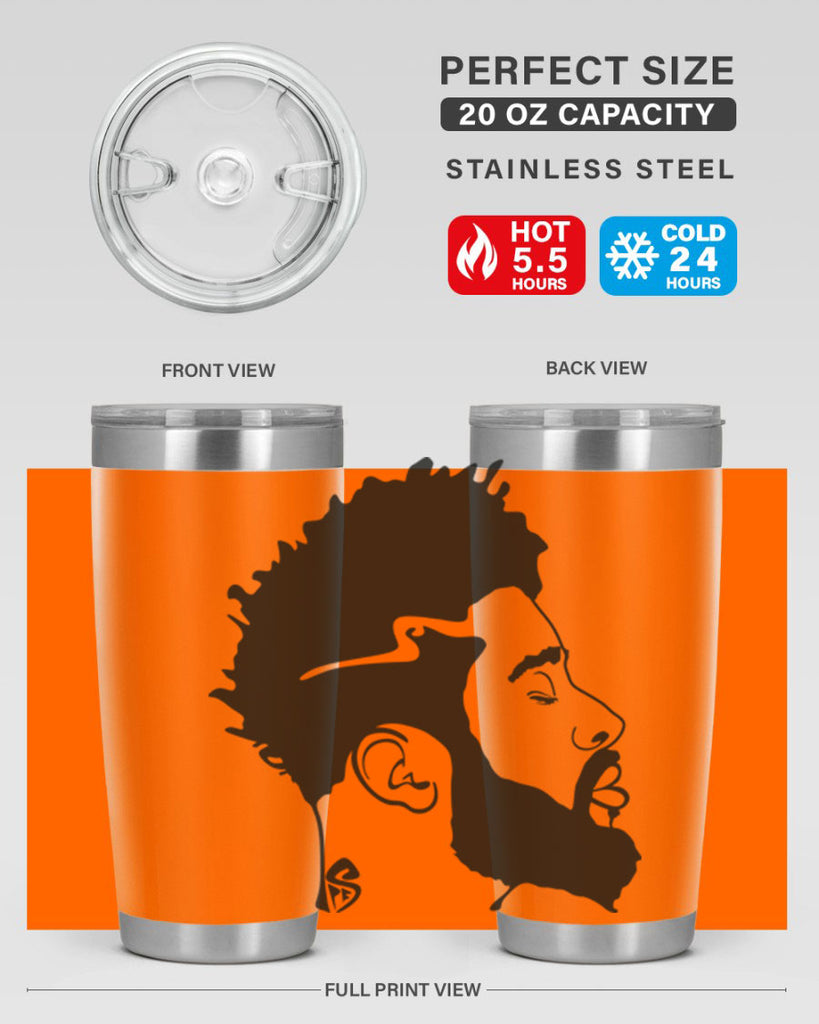 beardman 59#- black men - boys- tumbler