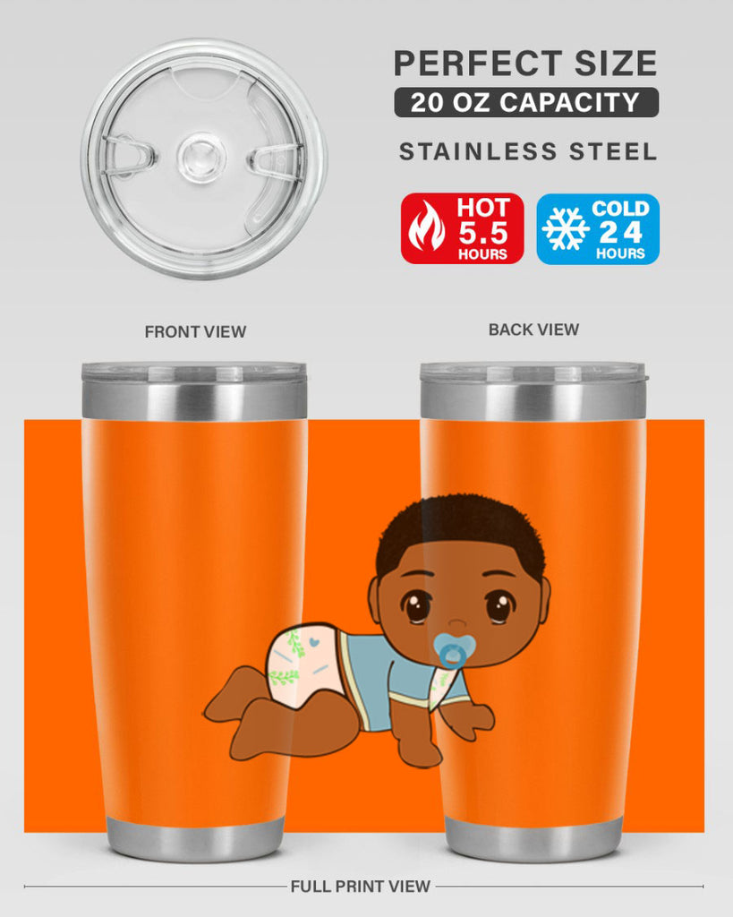 black baby boy 1#- black men - boys- tumbler