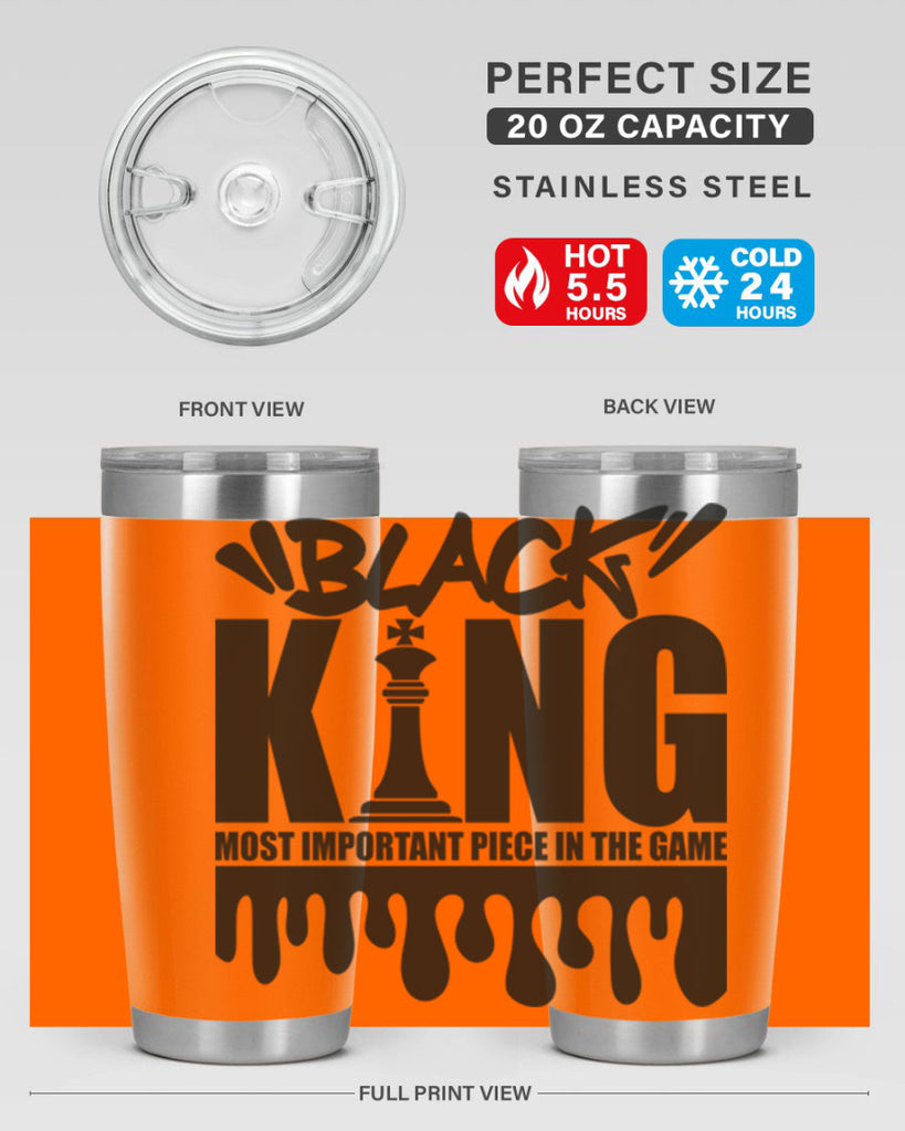 black king 214#- black words phrases- Cotton Tank