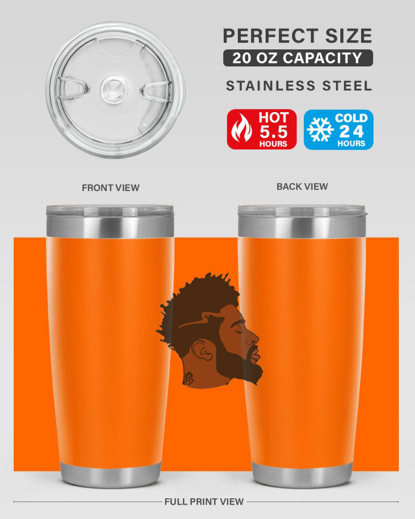 black man 30#- black men - boys- tumbler