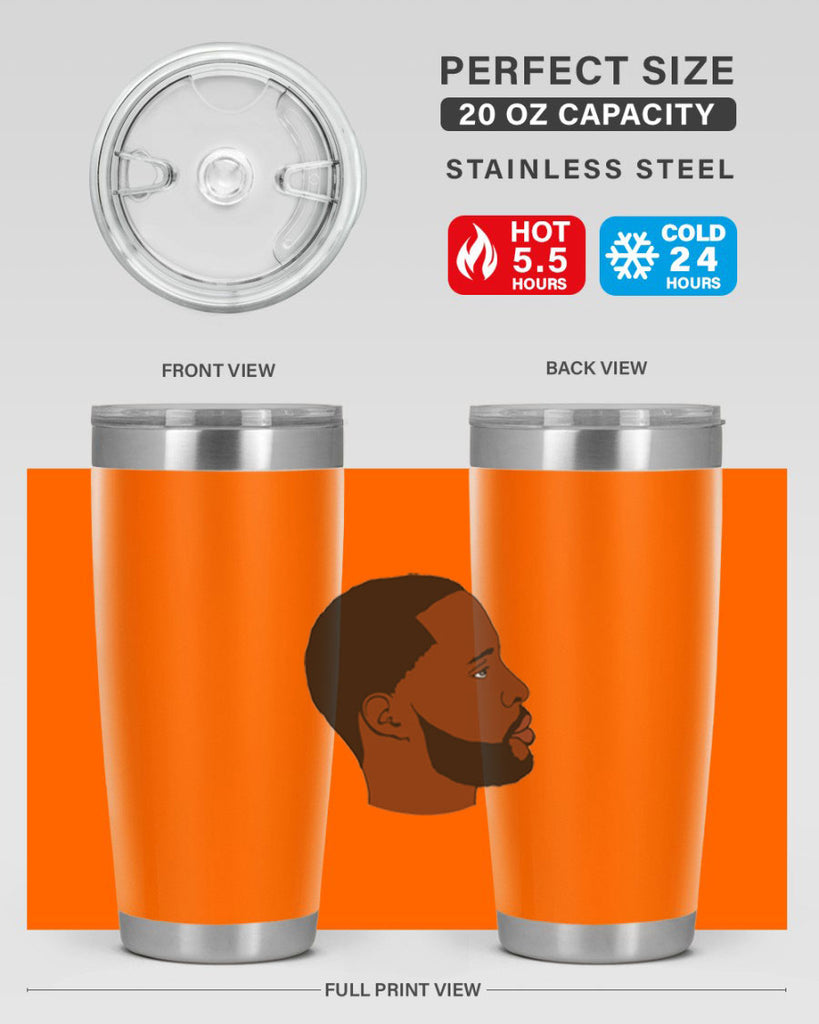 black man 35#- black men - boys- tumbler