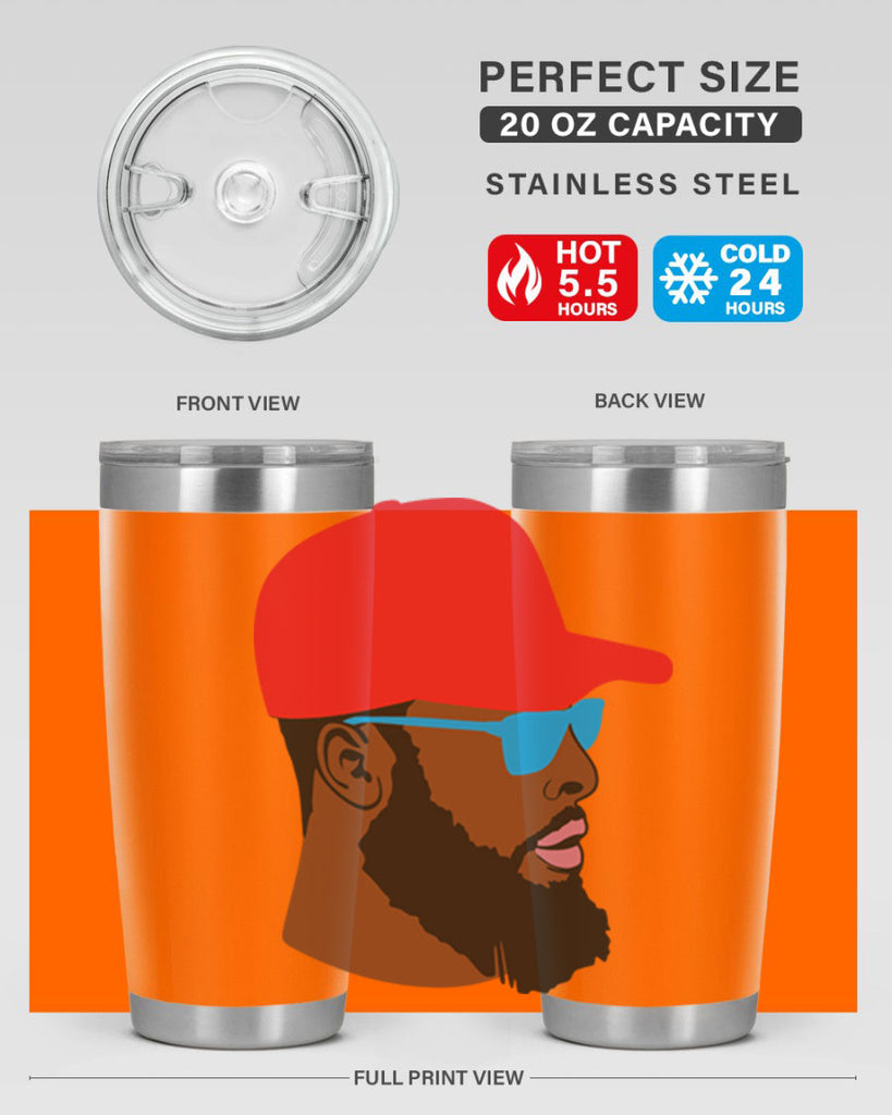black man style 1#- black men - boys- tumbler