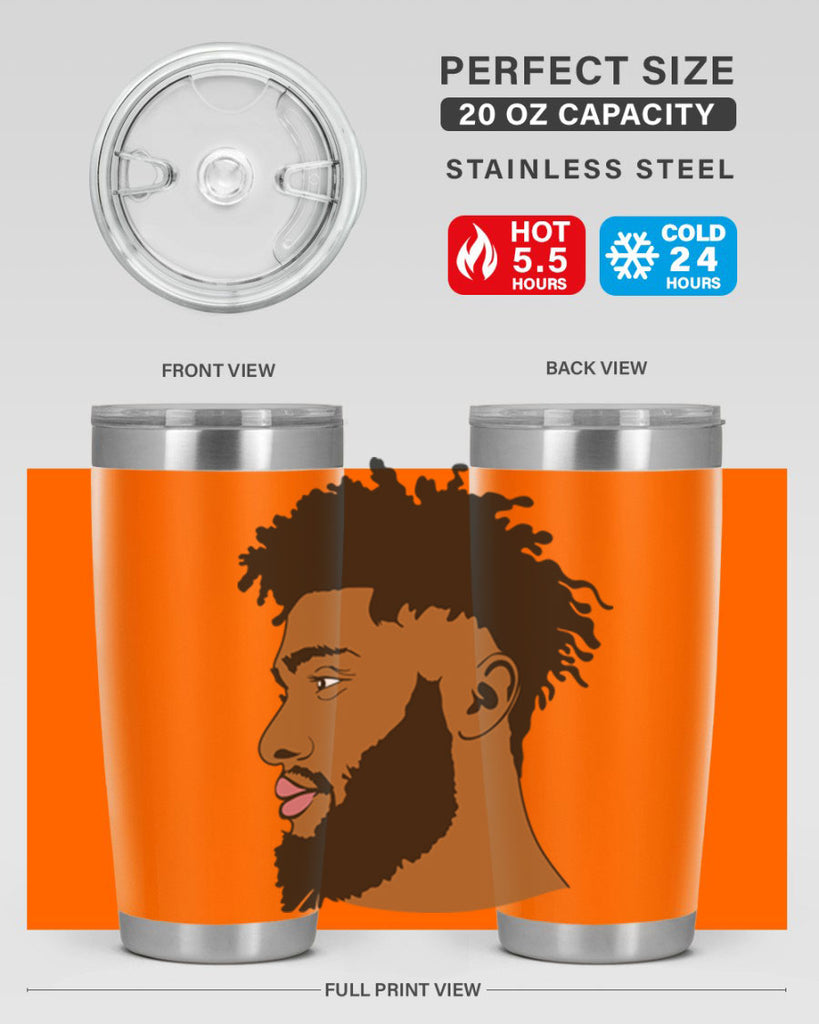 black man style 3#- black men - boys- tumbler