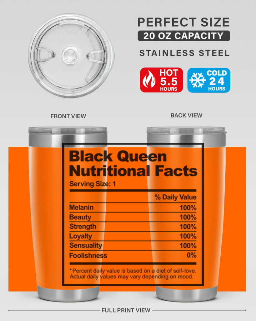 black queen nutritional facts 219#- black words phrases- Cotton Tank