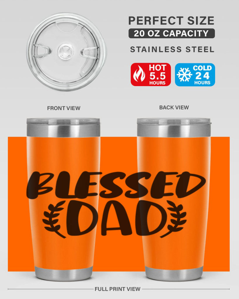 blessed dad 36#- dad- Tumbler