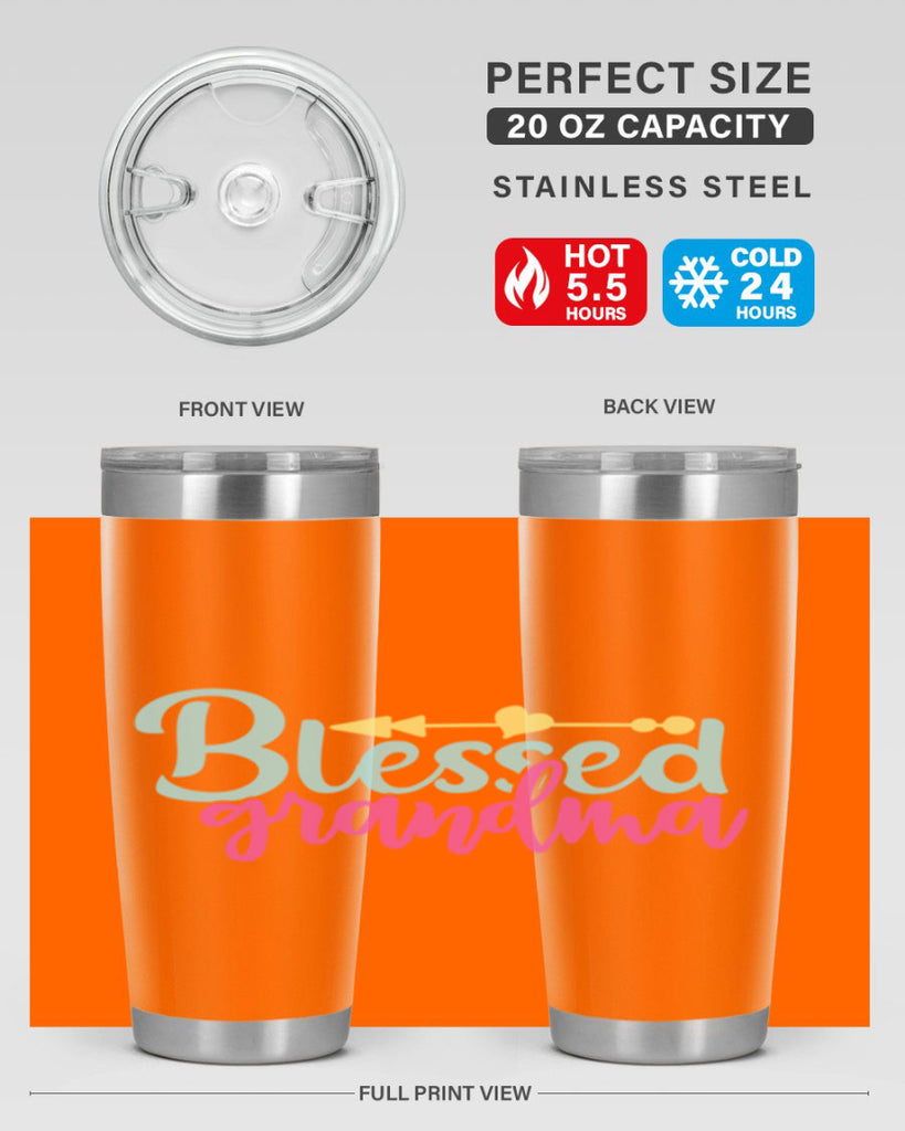 blessed grandma 63#- grandma - nana- Tumbler