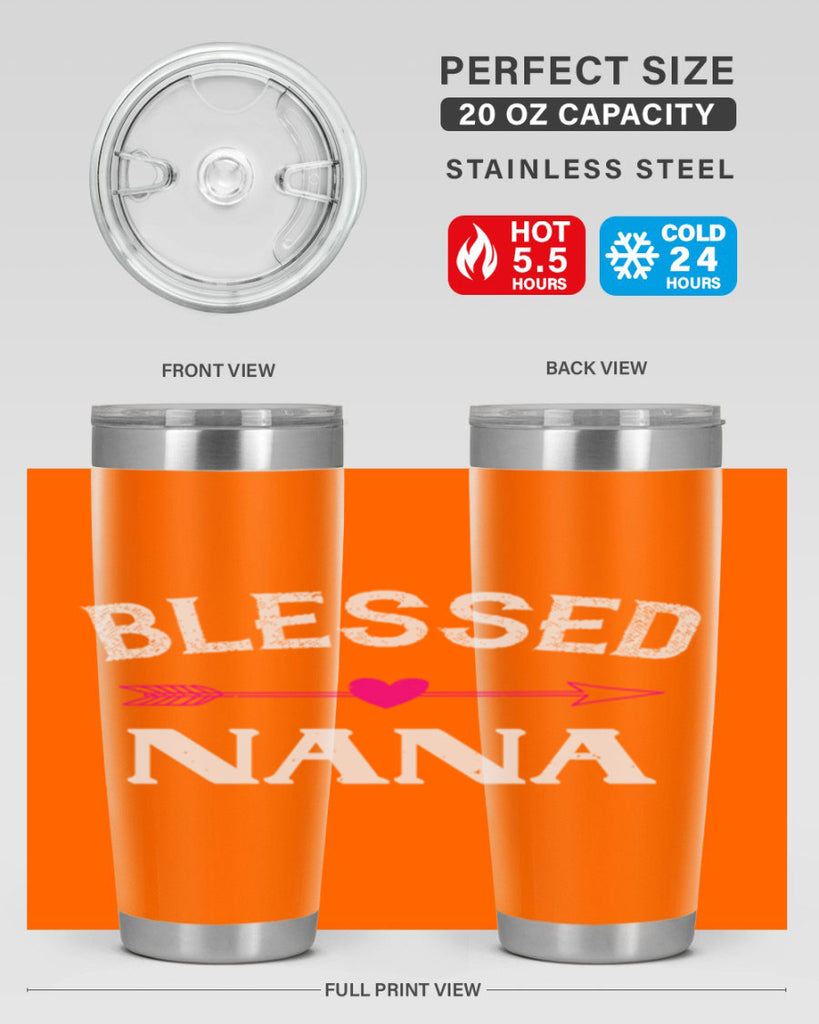 blessed nana 34#- grandma - nana- Tumbler