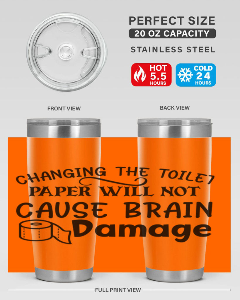 changing the toilet paper will not cause brain damage 86#- bathroom- Tumbler