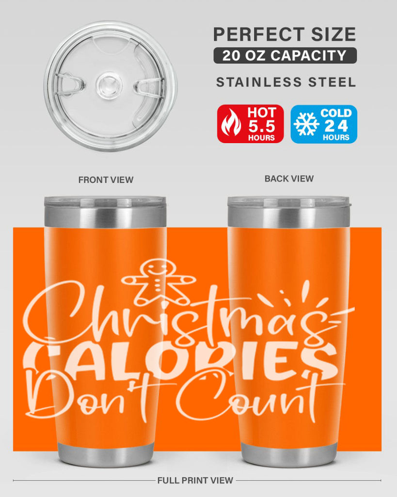 christmas calories dont count 45#- kitchen- Tumbler