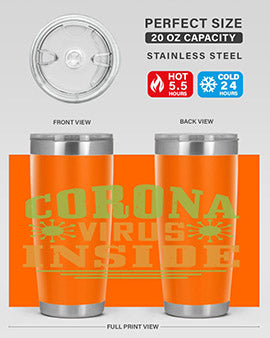 coronavirus inside Style 2#- corona virus- Tumbler