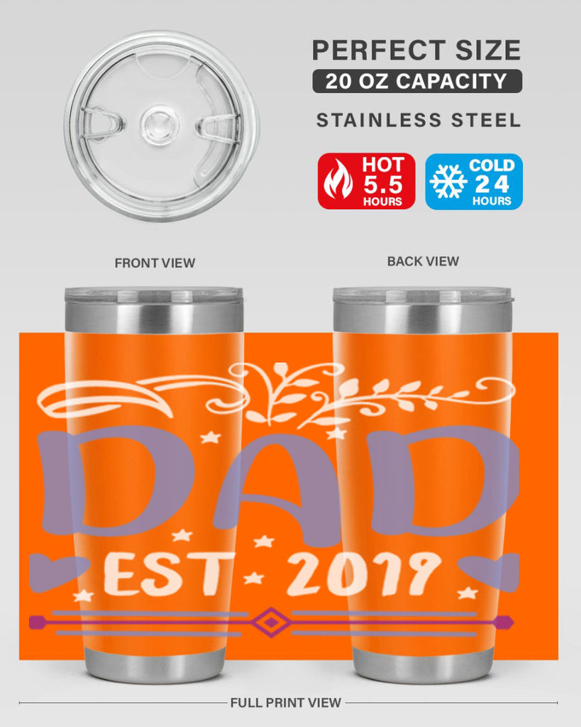 dad est 100#- fathers day- Tumbler