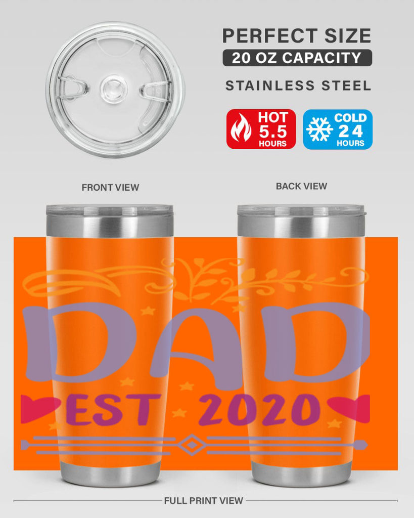 dad est 98#- fathers day- Tumbler
