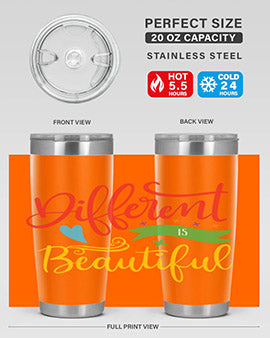 different is beautiful Style 11#- autism- Tumbler