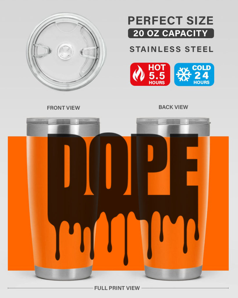 dope drip 166#- black words phrases- Cotton Tank