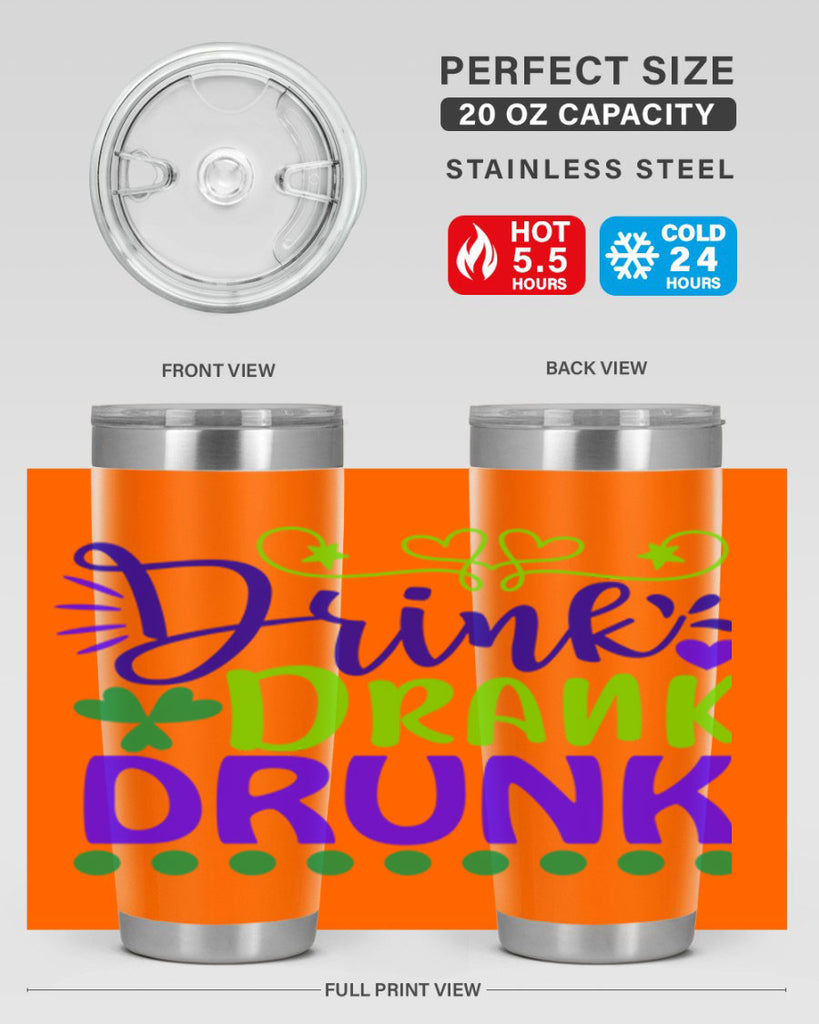 drink drank drunk 22#- mardi gras- Tumbler