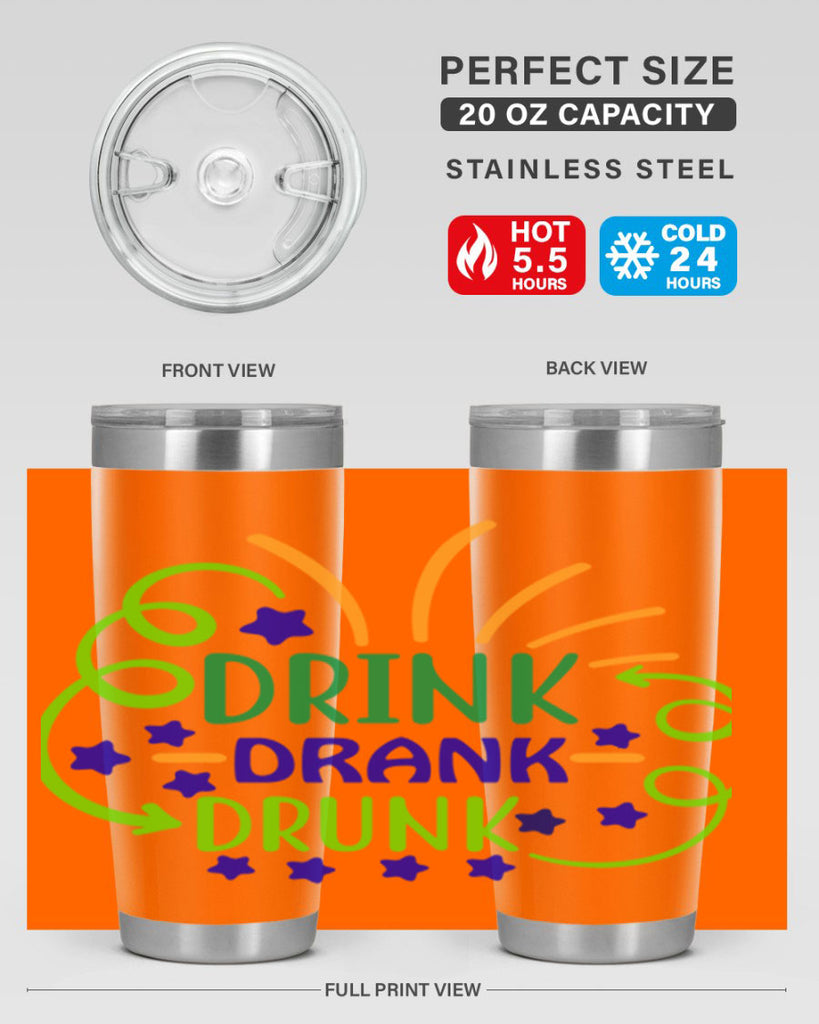 drink drank drunk 23#- mardi gras- Tumbler