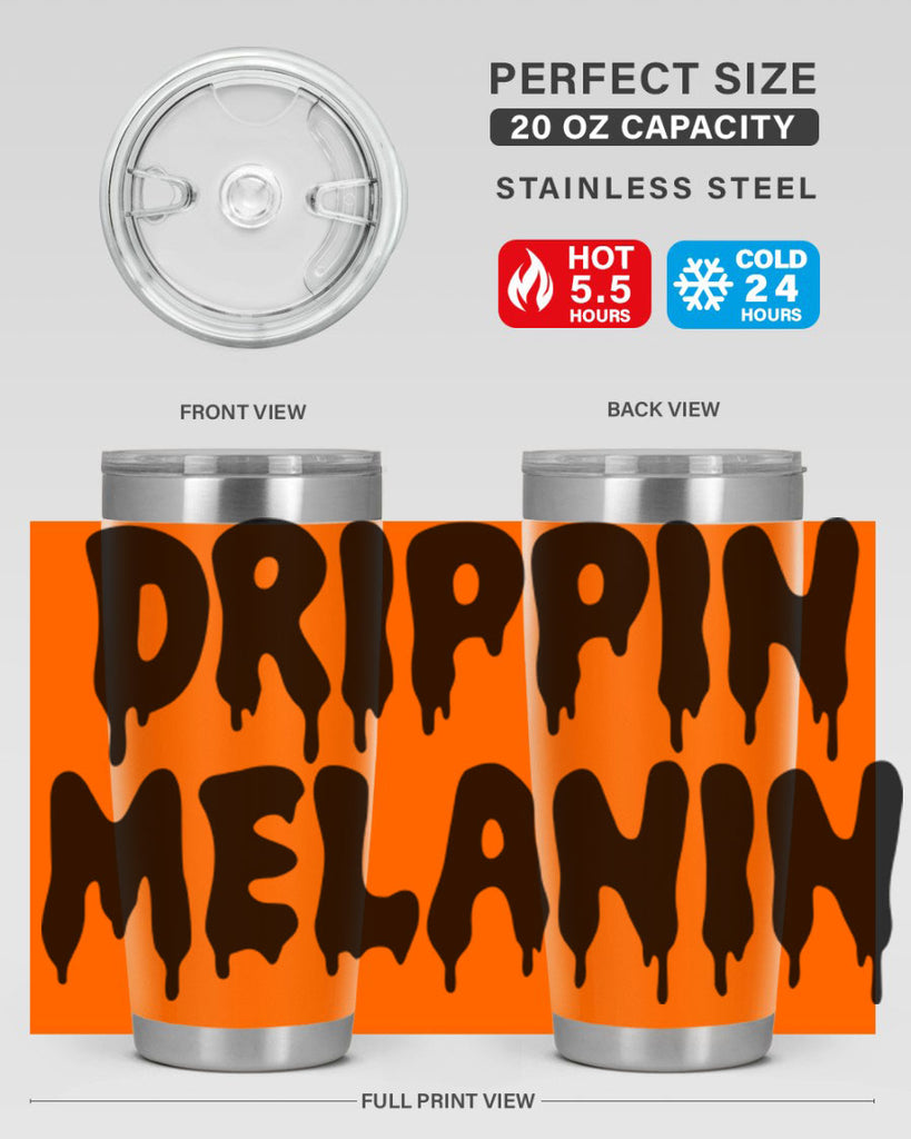 drippinmelanin  160#- black words phrases- Cotton Tank