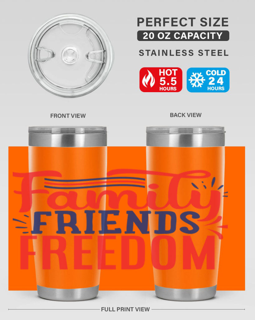 family friends freedom Style 48#- Fourt Of July- Tumbler