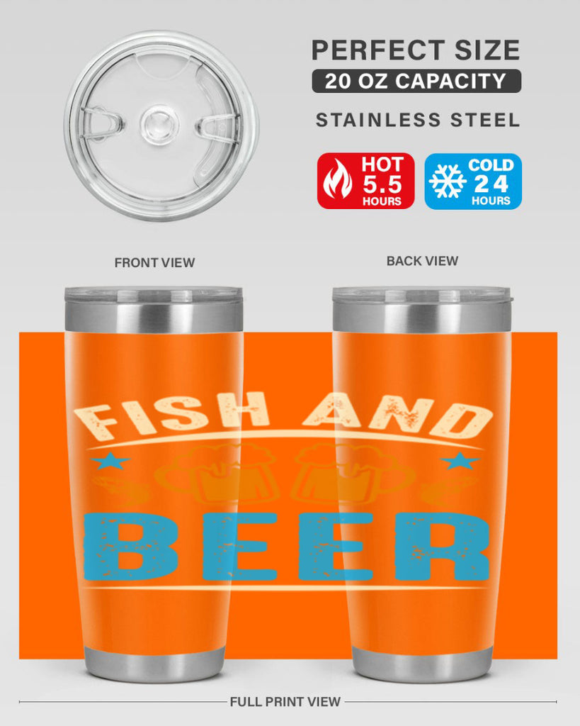 fish and beer 114#- beer- Tumbler