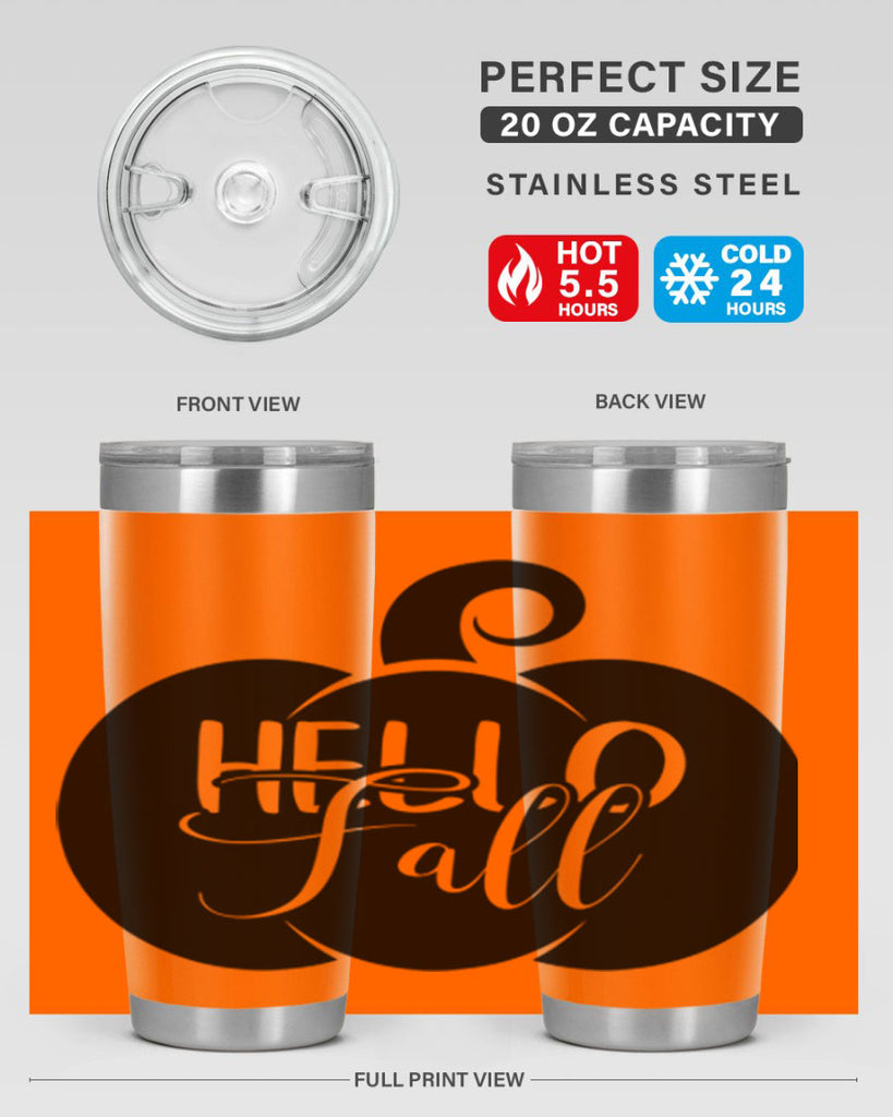 hello fall 275#- fall- Tumbler