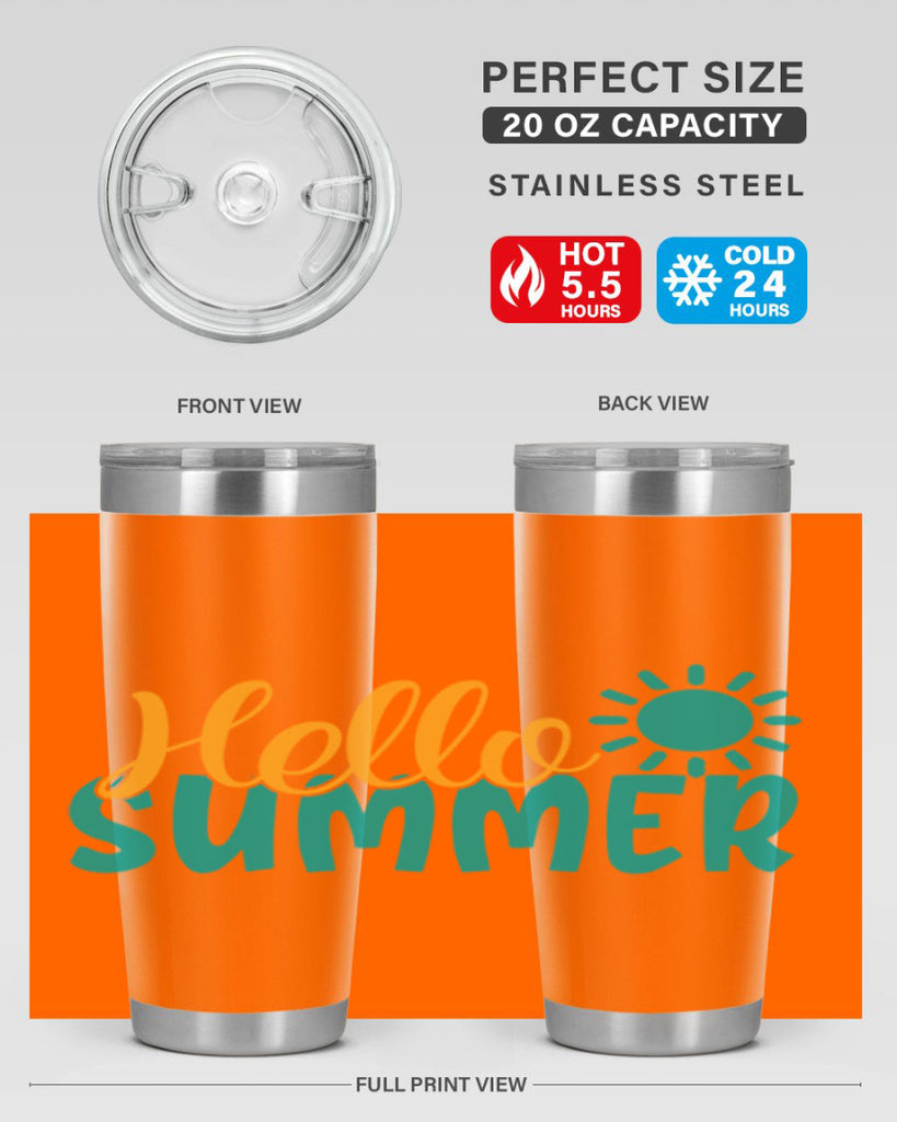 hello summer Style 98#- summer- Tumbler