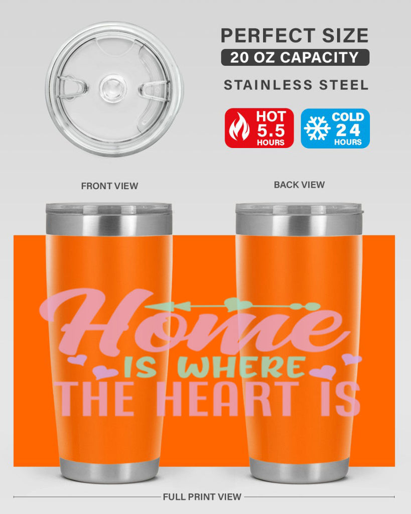 home is where the heart is 39#- home- Tumbler