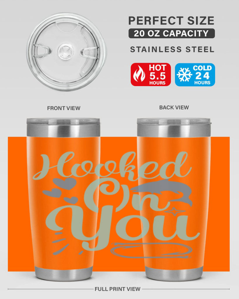 hooked on you 215#- fishing- Tumbler