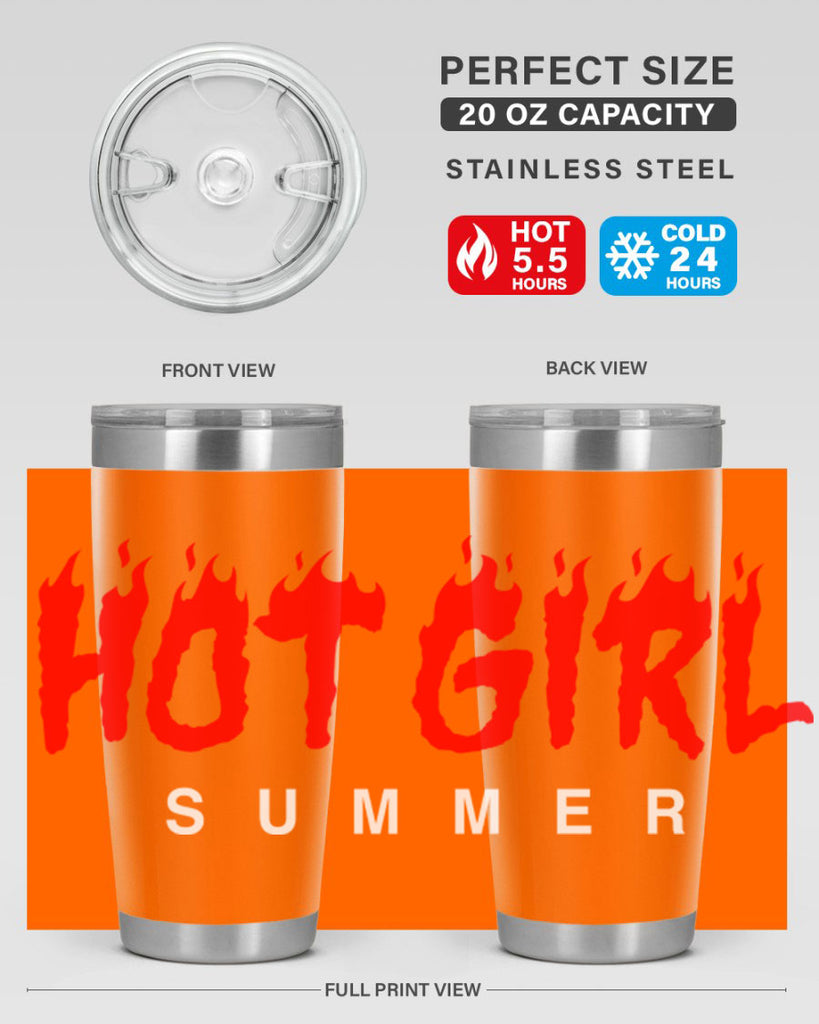 hot girl  summer fire 124#- black words phrases- Cotton Tank