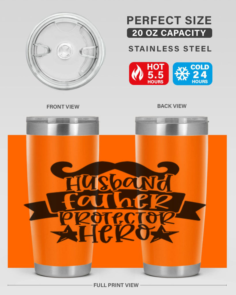 husband father protector hero 46#- fathers day- Tumbler