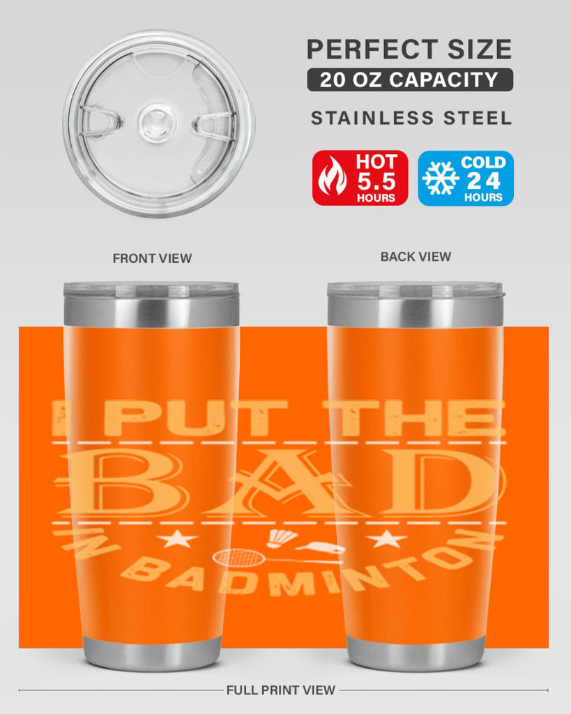 i 1056#- badminton- Tumbler