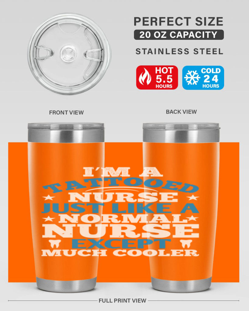i am tattooed nurse just like a Style 337#- nurse- tumbler