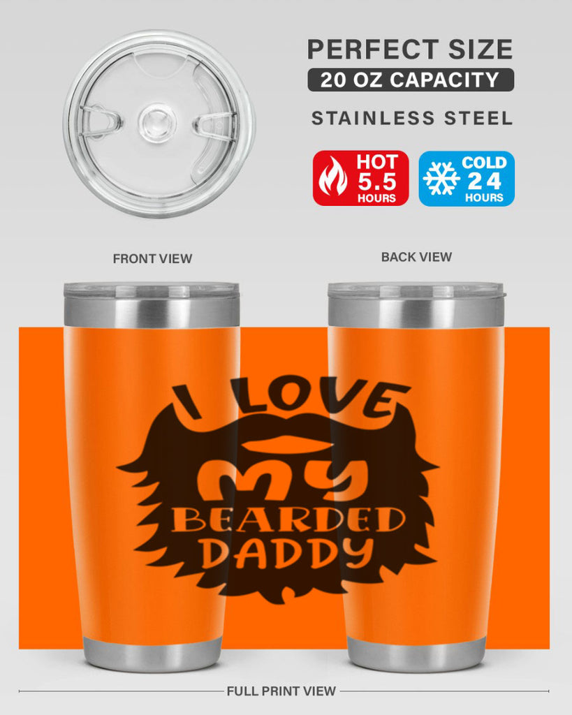i love my bearded daddy Style 248#- baby- tumbler
