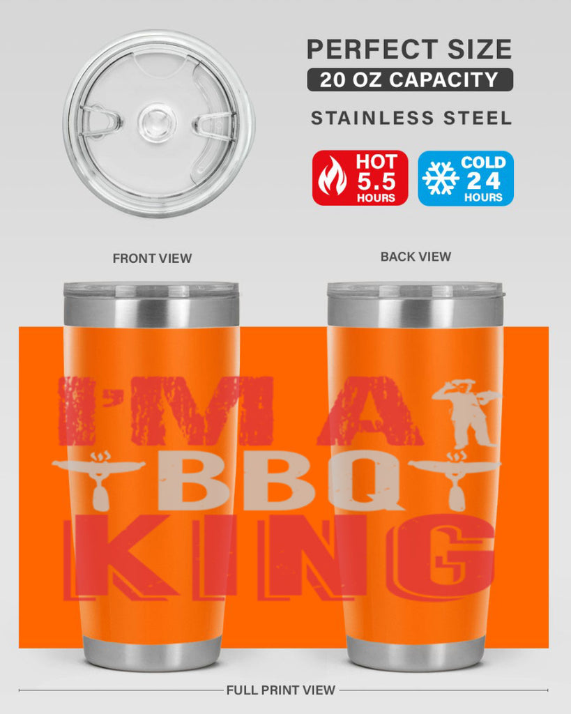 im a bbq king 34#- bbq- Tumbler