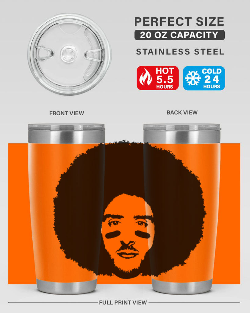 kaepernick 23#- black men - boys- tumbler