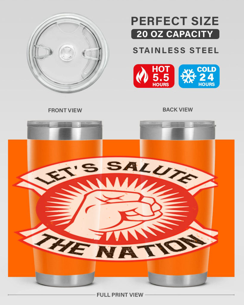 lets selut the nation Style 126#- Fourt Of July- Tumbler