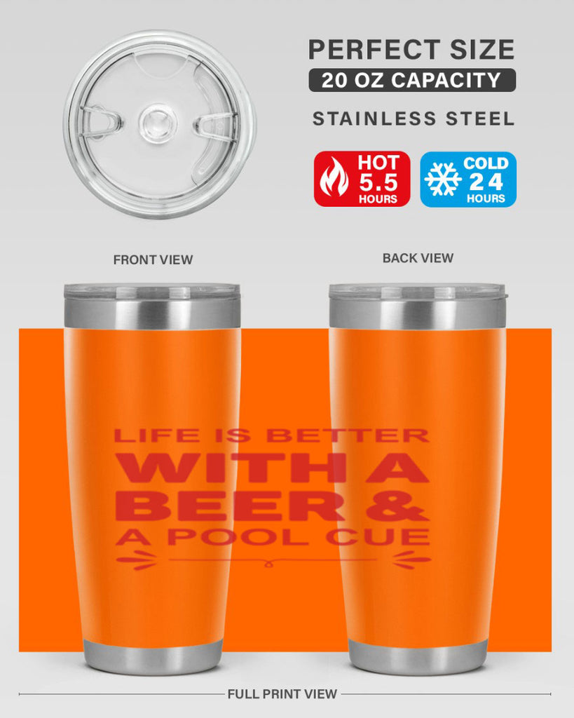 life is better 64#- beer- Tumbler
