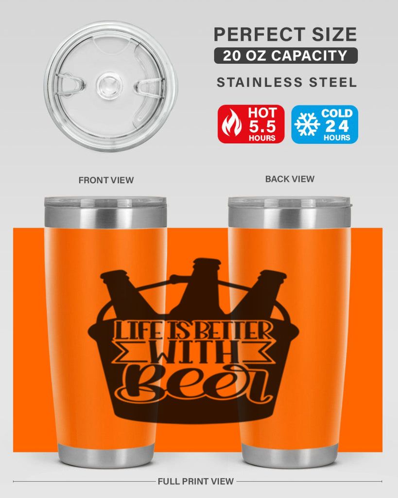 life is better with beer 27#- beer- Tumbler